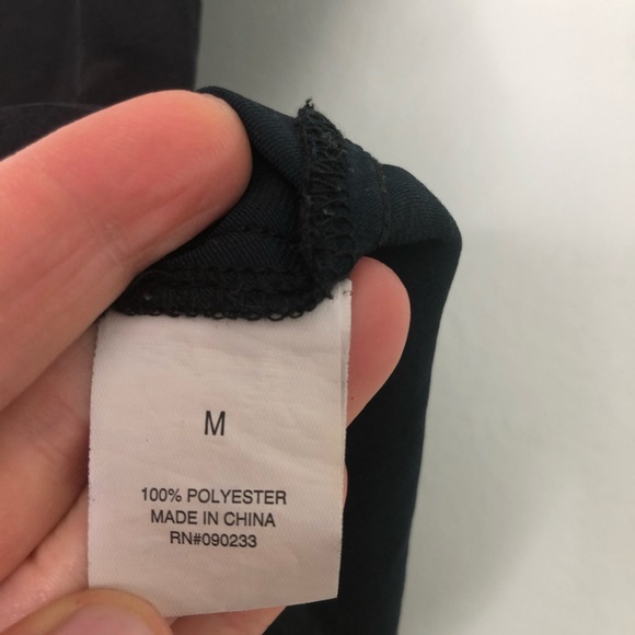 Kendall & Kylie for Pacsun Black Short Sleeve V-Neck Button Down T-shirt Size M - Picture 12 of 13